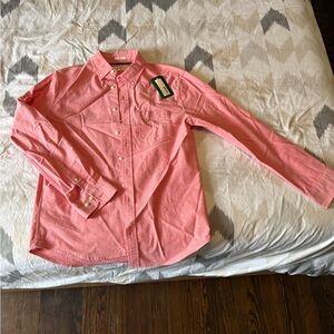 Classic Pink Button-Down Shirt for Men